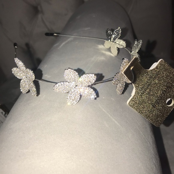 Natasha Crystal Floral Headband
